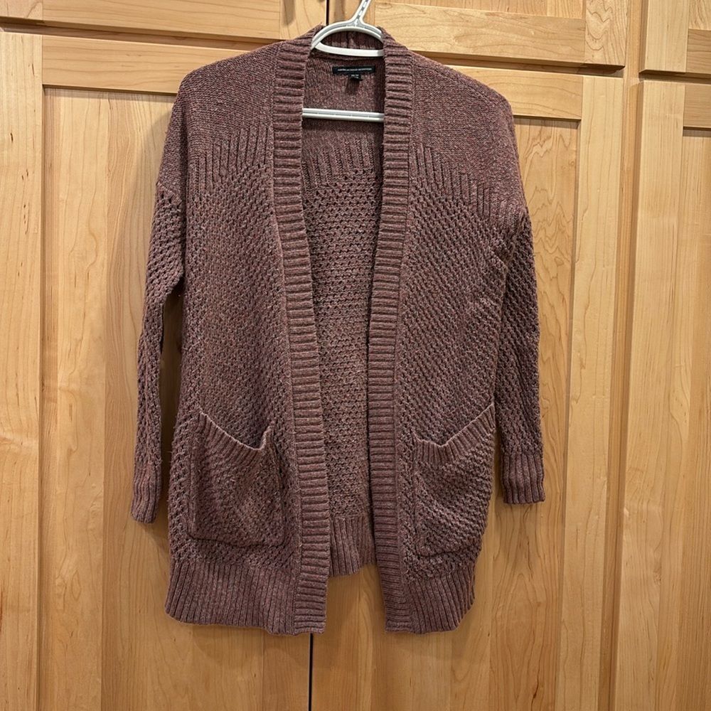 American Eagle purple knit cardigan